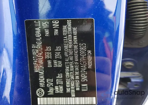 2023 Hyundai Elantra Limited from USA, damaged, VIN 5NPLP4AG7PH090823